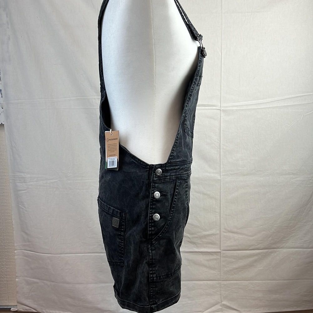 Passenger Roamologist Organic Cotton Overalls NWT Size S Soft Stonewash Black - Picture 3 of 8